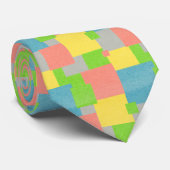 Farbige Plätze Krawatte (Gerollt)