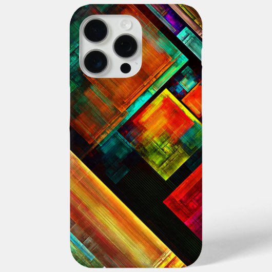 Farbige Plätze Modernes Abstraktes Kunstmuster #04 Case-Mate iPhone Hülle (Rückseite)