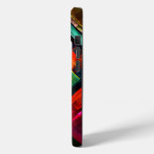 Farbige Plätze Modernes Abstraktes Kunstmuster #04 Case-Mate iPhone Hülle (Rückseite / Links)