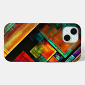 Farbige Plätze Modernes Abstraktes Kunstmuster #04 Case-Mate iPhone Hülle (Rückseite (Horizontal))