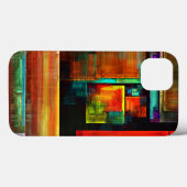 Farbige Plätze Modernes Abstraktes Kunstmuster #04 Case-Mate iPhone Hülle (Rückseite (Horizontal))