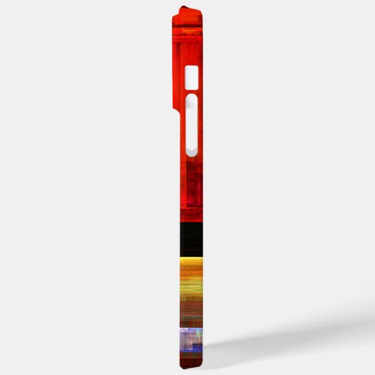 Farbige Plätze Modernes Abstraktes Kunstmuster #04 Case-Mate iPhone Hülle (Rückseite / Links)