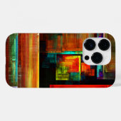 Farbige Plätze Modernes Abstraktes Kunstmuster #04 Case-Mate iPhone Hülle (Rückseite (Horizontal))