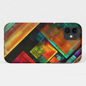 Farbige Plätze Modernes Abstraktes Kunstmuster #04 Case-Mate iPhone Hülle (Rückseite (Horizontal))