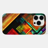 Farbige Plätze Modernes Abstraktes Kunstmuster #04 Case-Mate iPhone Hülle (Rückseite (Horizontal))