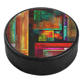 Farbige Plätze Modernes Abstraktes Kunstmuster #04 Eishockey Puck (3/4)