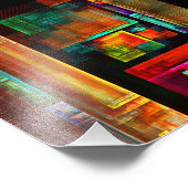 Farbige Plätze Modernes Abstraktes Kunstmuster #04 Fotodruck (Ecke)