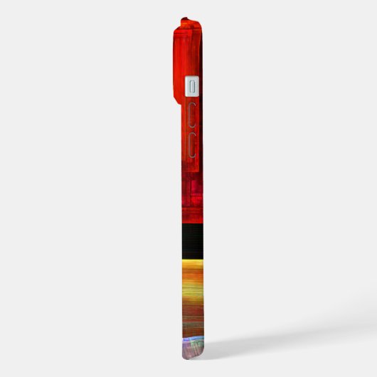 Farbige Plätze Modernes Abstraktes Kunstmuster #04 iPhone Hülle (Linke Seite)