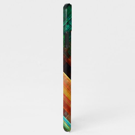 Farbige Plätze Modernes Abstraktes Kunstmuster #04 iPhone Hülle (Rechte Seite)