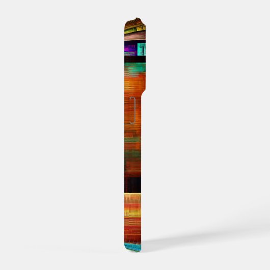 Farbige Plätze Modernes Abstraktes Kunstmuster #04 iPhone Hülle (Rechte Seite)