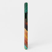 Farbige Plätze Modernes Abstraktes Kunstmuster #04 iPhone Hülle (Rechte Seite)