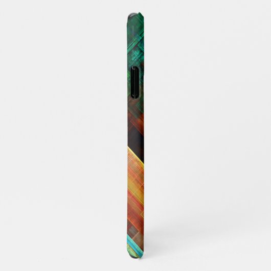 Farbige Plätze Modernes Abstraktes Kunstmuster #04 iPhone Hülle (Rechte Seite)