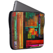 Farbige Plätze Modernes Abstraktes Kunstmuster #04 Laptopschutzhülle (Vorne Rechts)