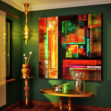 Farbige Plätze Modernes Abstraktes Kunstmuster #04