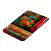 Farbige Plätze Modernes Abstraktes Kunstmuster #04 Magnet (Linke Seite)