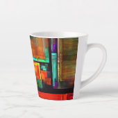 Farbige Plätze Modernes Abstraktes Kunstmuster #04 Milchtasse (Rechts)