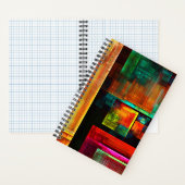 Farbige Plätze Modernes Abstraktes Kunstmuster #04 Notizblock (Innen)