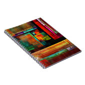 Farbige Plätze Modernes Abstraktes Kunstmuster #04 Notizblock (Rechte Seite)