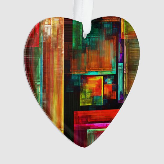 Farbige Plätze Modernes Abstraktes Kunstmuster #04 Ornament (Vorderseite)