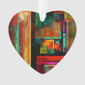 Farbige Plätze Modernes Abstraktes Kunstmuster #04 Ornament (Rückseite)