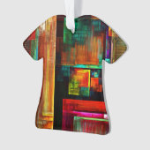 Farbige Plätze Modernes Abstraktes Kunstmuster #04 Ornament (Vorderseite)