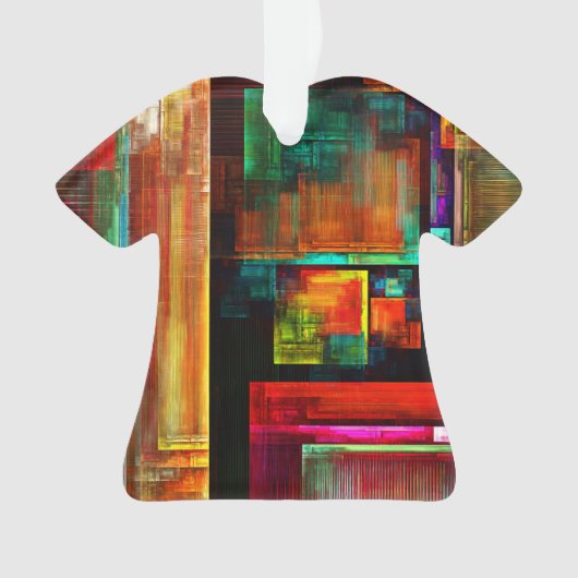 Farbige Plätze Modernes Abstraktes Kunstmuster #04 Ornament (Vorderseite)