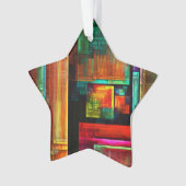 Farbige Plätze Modernes Abstraktes Kunstmuster #04 Ornament (Vorderseite)