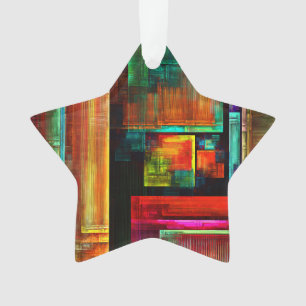 Farbige Plätze Modernes Abstraktes Kunstmuster #04 Ornament