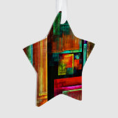 Farbige Plätze Modernes Abstraktes Kunstmuster #04 Ornament (Vorderseite)