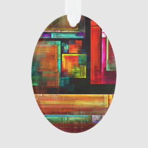 Farbige Plätze Modernes Abstraktes Kunstmuster #04 Ornament