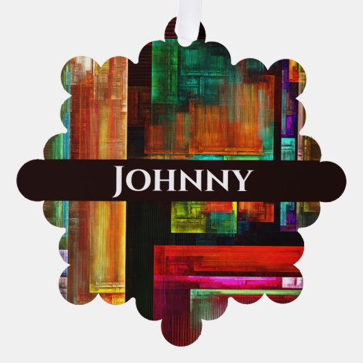 Farbige Plätze Modernes Abstraktes Kunstmuster #04 Ornament Karte (Vorderseite)