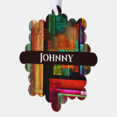 Farbige Plätze Modernes Abstraktes Kunstmuster #04 Ornament Karte (Linke Ecke)