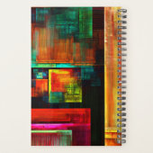 Farbige Plätze Modernes Abstraktes Kunstmuster #04 Planer (Rückseite)