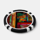 Farbige Plätze Modernes Abstraktes Kunstmuster #04 Pokerchips (Einzeln)