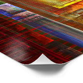 Farbige Plätze Modernes Abstraktes Kunstmuster #04 Poster (Ecke)