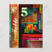 Farbige Plätze Modernes Abstraktes Kunstmuster #04 Postkarte (Vorderseite)