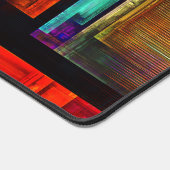 Farbige Plätze Modernes Abstraktes Kunstmuster #04 Schreibtischunterlage (Ecke)