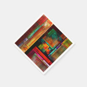Farbige Plätze Modernes Abstraktes Kunstmuster #04 Serviette (Ecke)