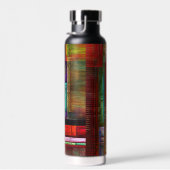 Farbige Plätze Modernes Abstraktes Kunstmuster #04 Trinkflasche (Rechts)