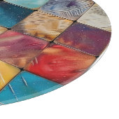 Farbige Plätze Schneidebrett (Ecke)