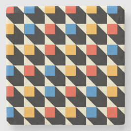 Farbige Plätze Steinuntersetzer