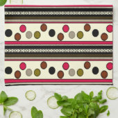 farbige Pokadot-Kreise Küchentücher (Gefaltet)