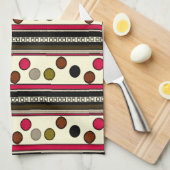 farbige Pokadot-Kreise Küchentücher (Viertel Falte)