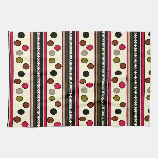 farbige Pokadot-Kreise Küchentücher (Horizontal)