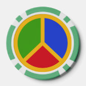 Farbige Poker-Chips Pokerchips (Rückseite)