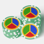 Farbige Poker-Chips Pokerchips (Stapel)