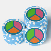 Farbige Poker-Chips Pokerchips (Stapel)