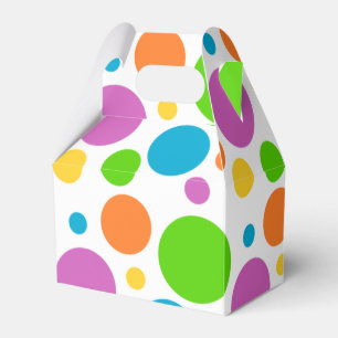 Farbige Polka-dot-Gefälligkeitsbox Geschenkschachtel