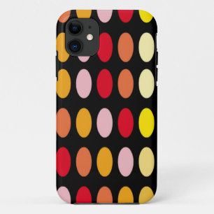Farbige Polka Dots iPhone 11 Hülle