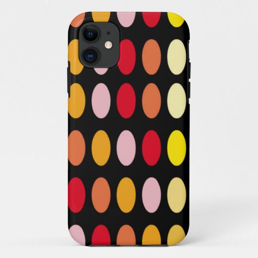 Farbige Polka Dots Case-Mate iPhone Hülle (Rückseite)